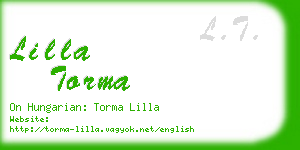 lilla torma business card